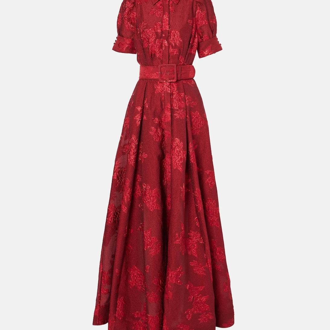 Rebecca Vallance - Henrietta belted brocade gown