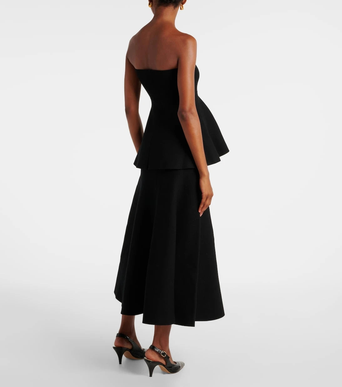 The Frankie Shop - Agathe peplum cotton-blend top