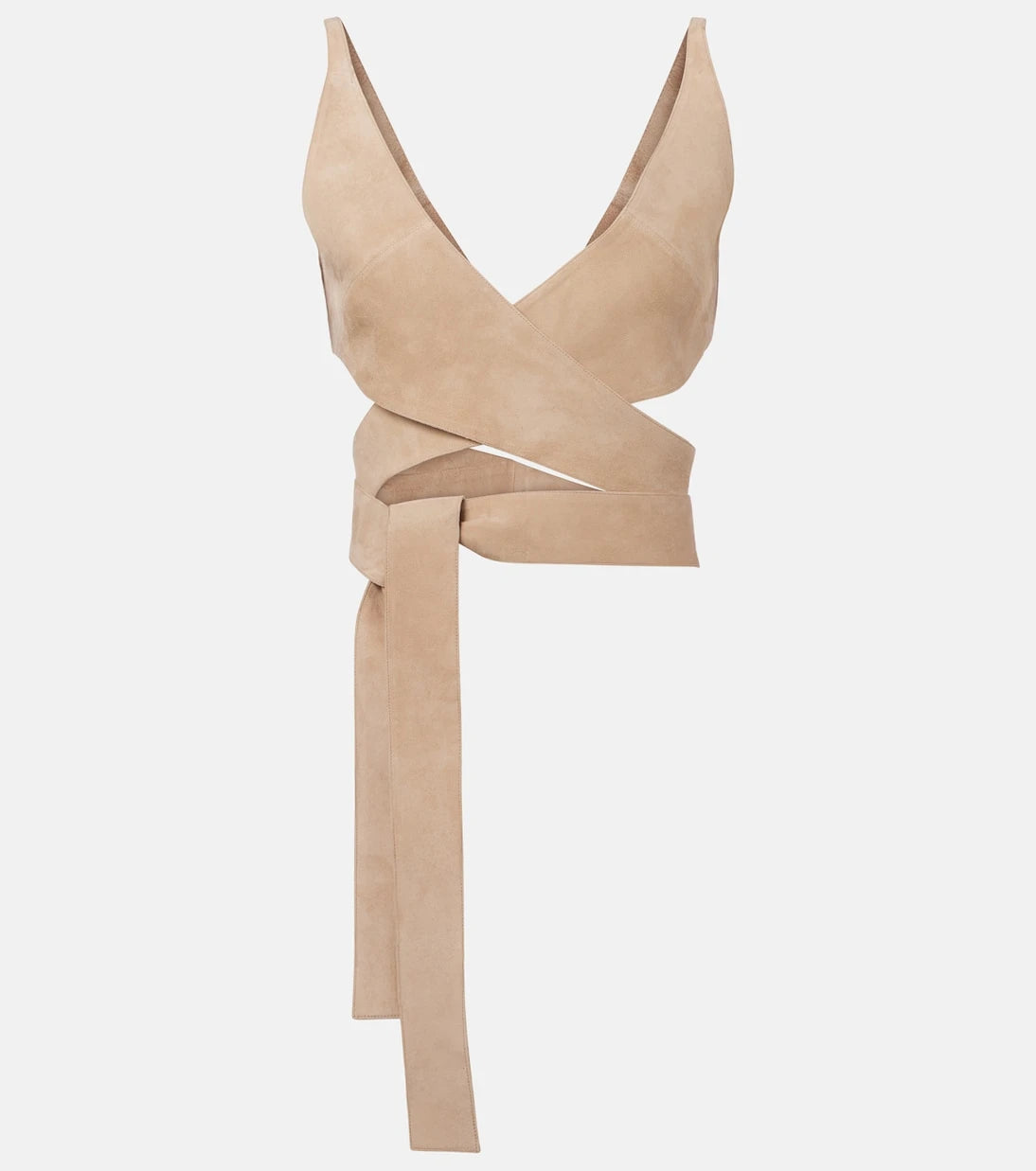 Alaïa - Suede wrap top