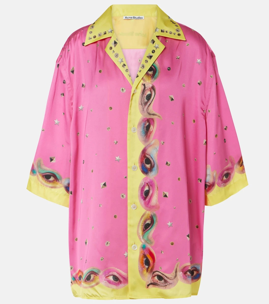 Acne Studios - Printed logo bowling shirt