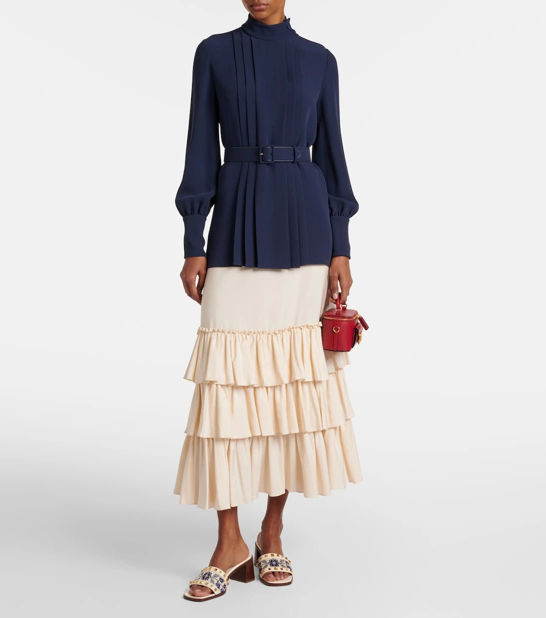 Valentino Garavani - County 60 Rockstud embroidered mules