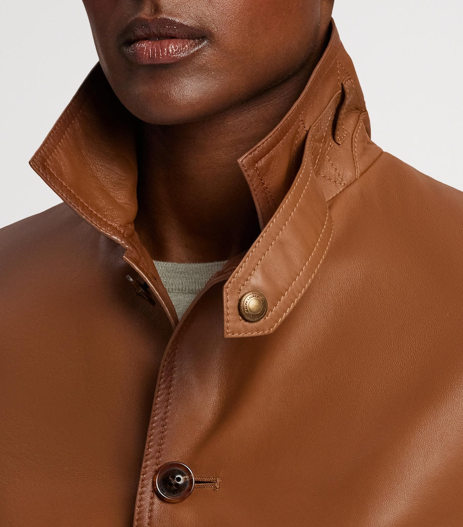 Ralph Lauren Collection Beige Lambskin Naylor Jacket