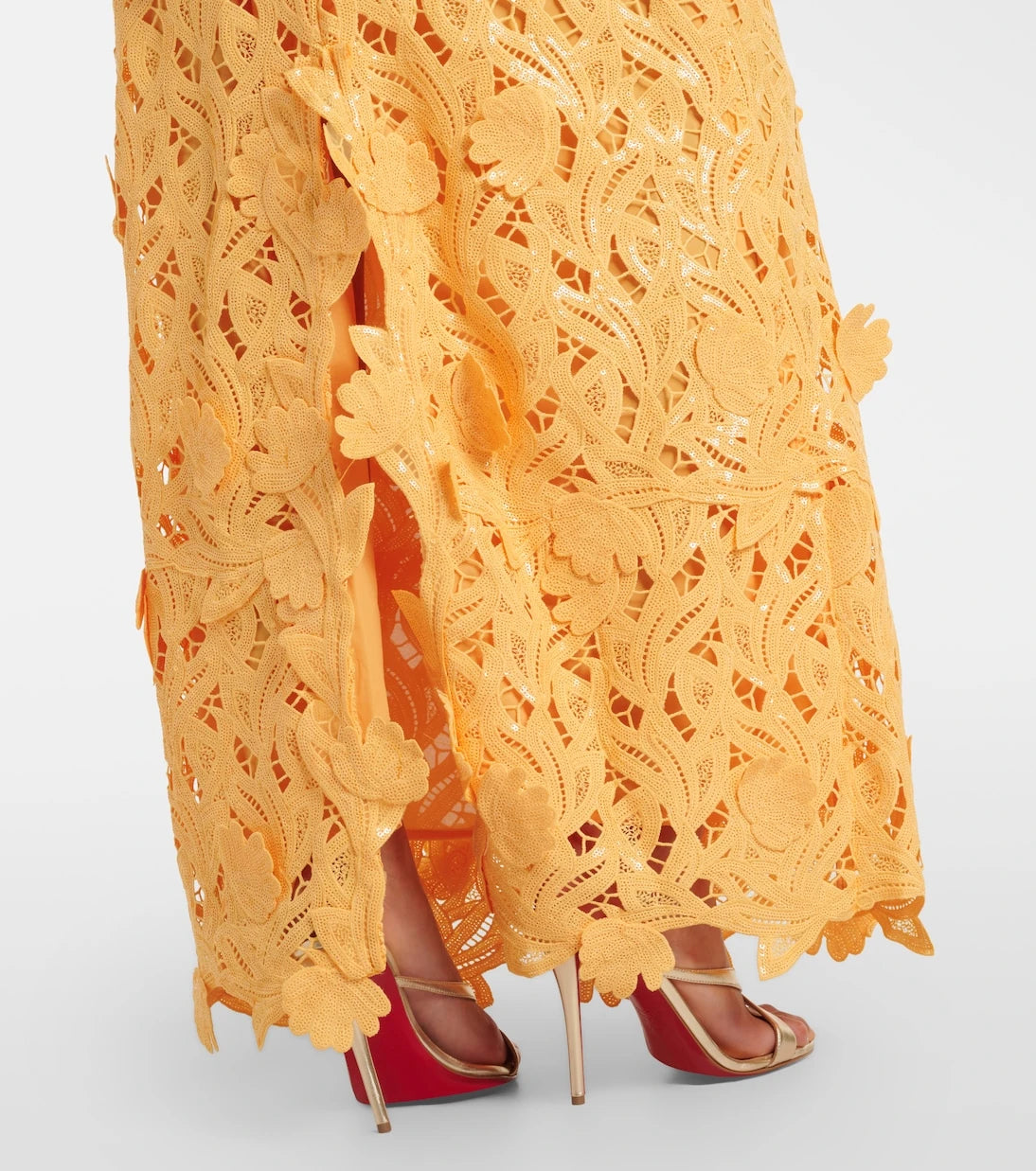 Simkhai - Marenna broderie anglaise sequined gown