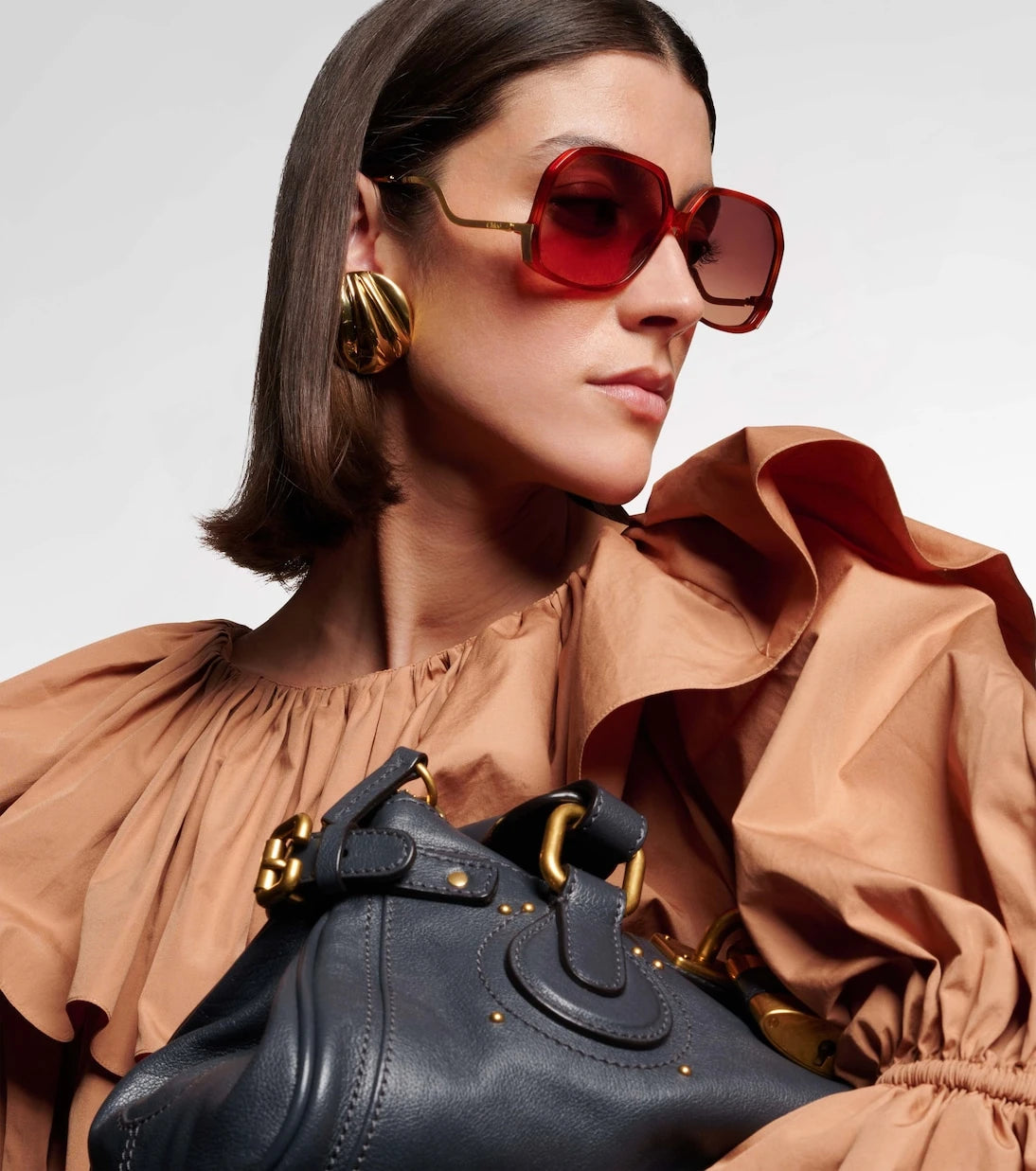 Chloé - Wavy square sunglasses