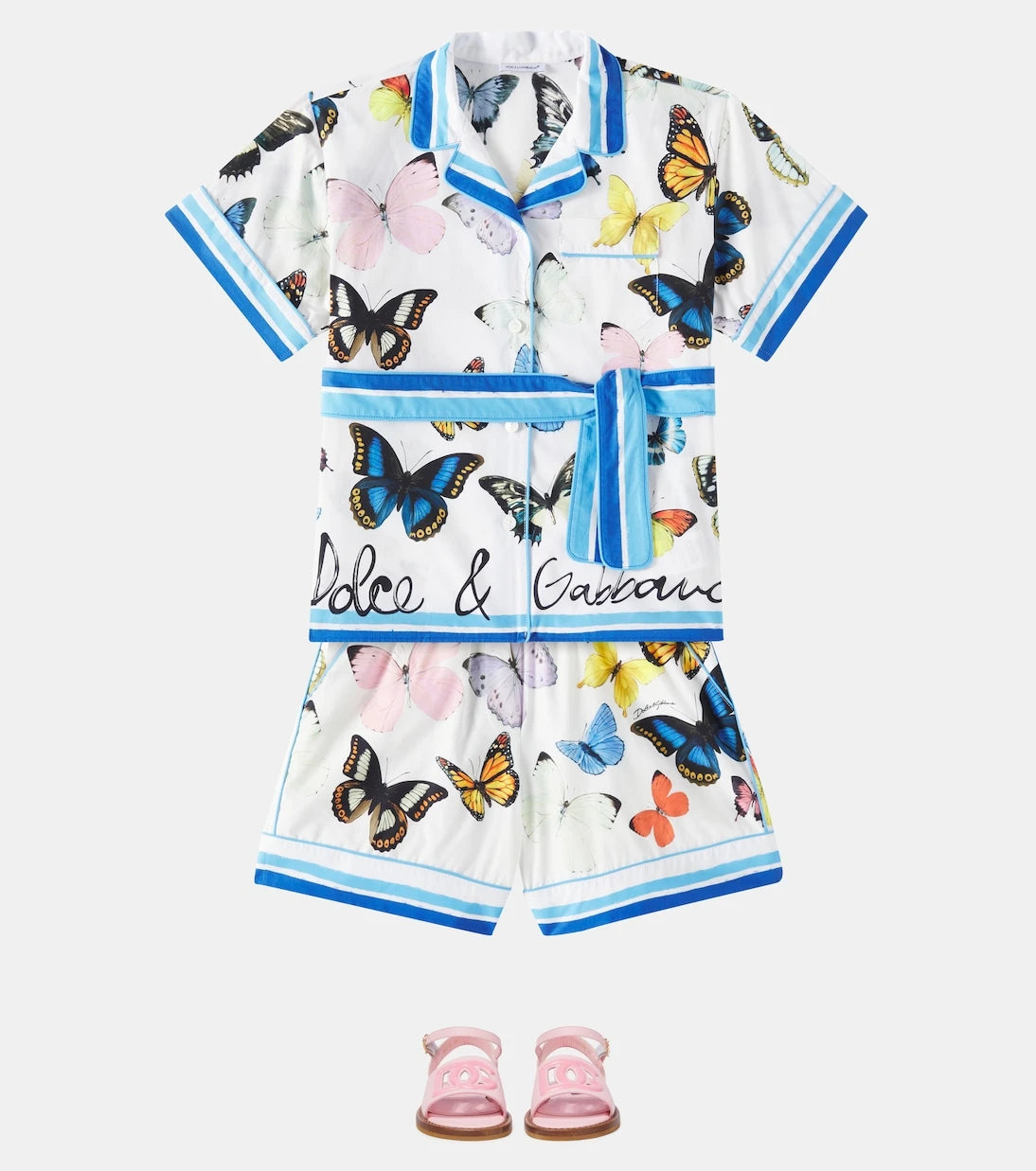 Dolce&Gabbana Kids - Printed cotton shorts