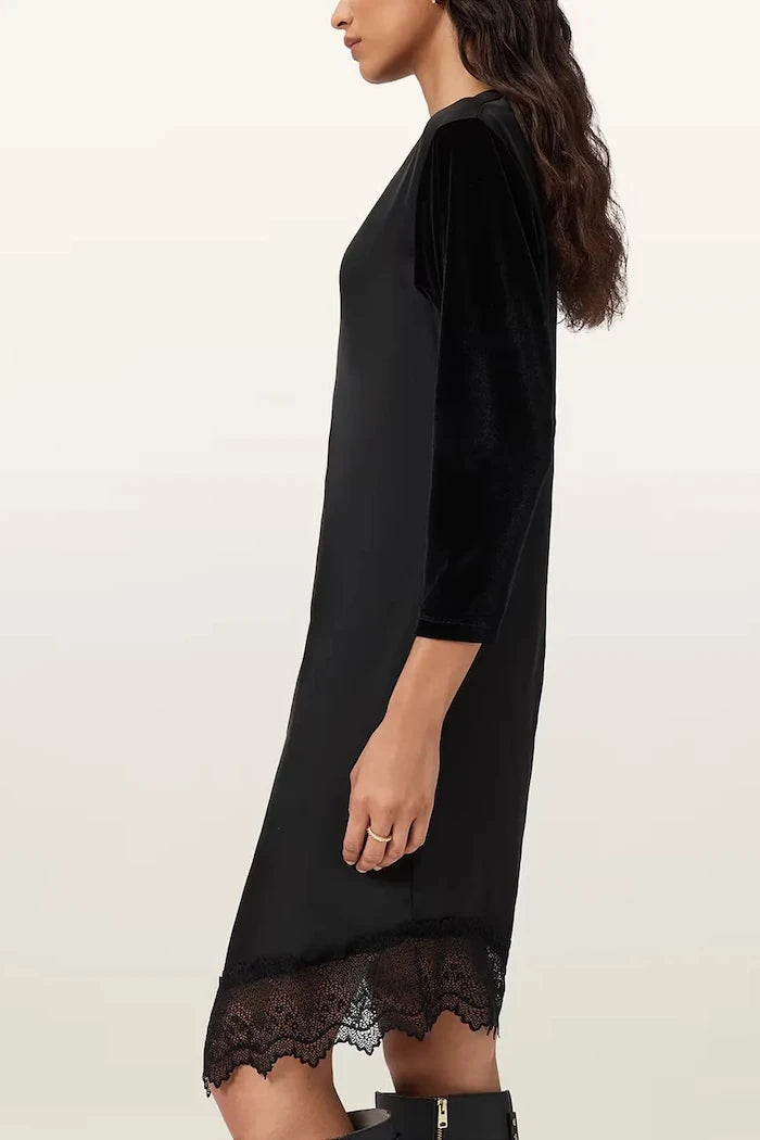 Кадифена рокля AllSaints