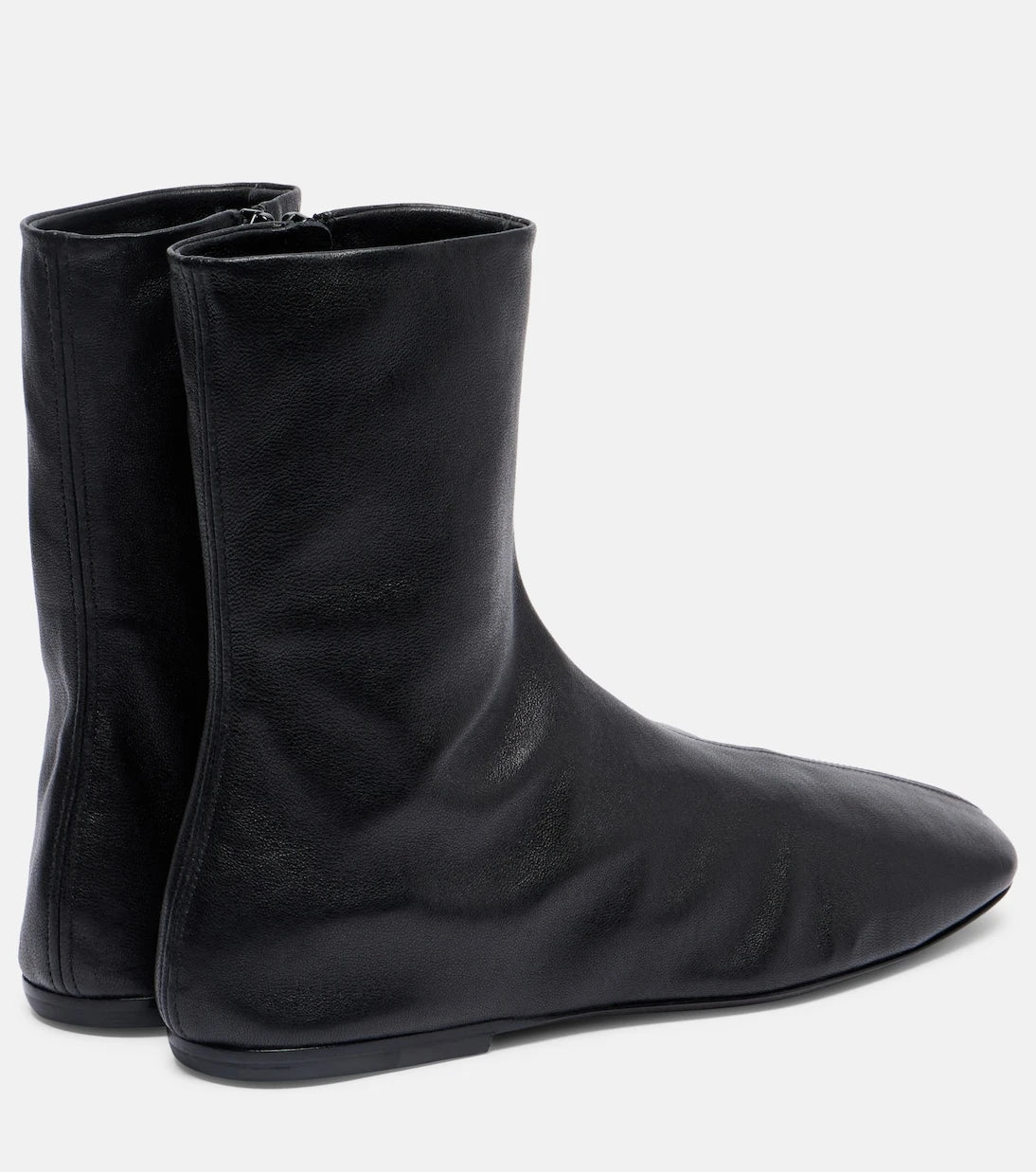 Dries Van Noten - Globe leather ankle boots