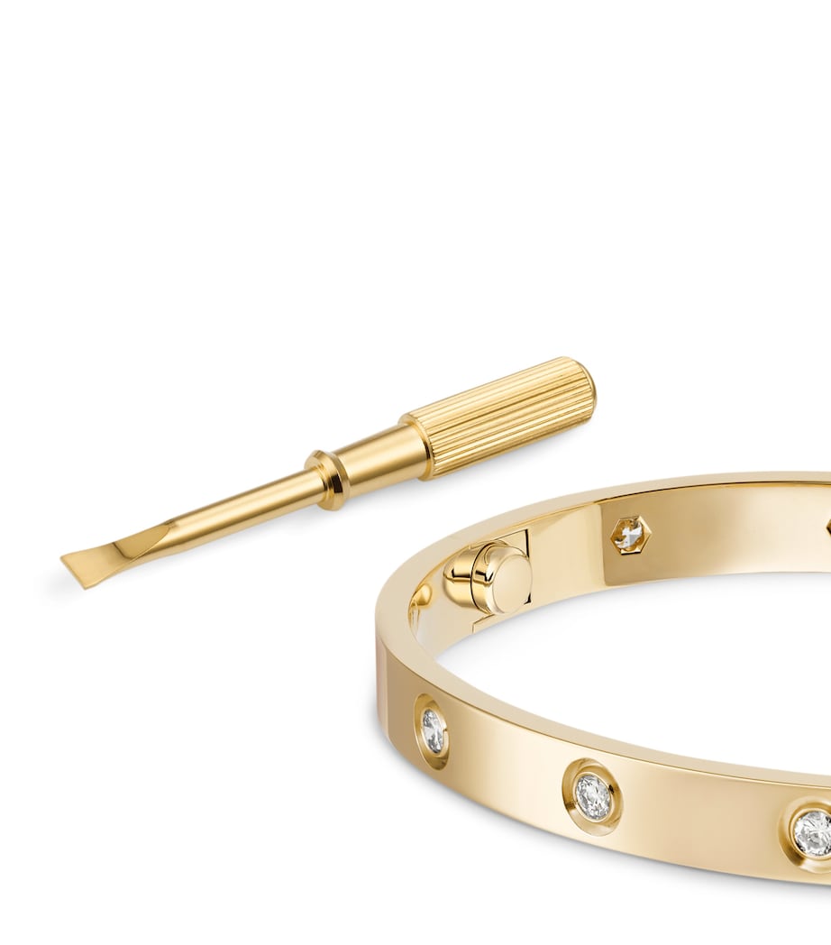 LOVE Classic Yellow Gold 10-Diamond Bracelet