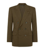 Green Wool-Cashmere-Silk Blazer