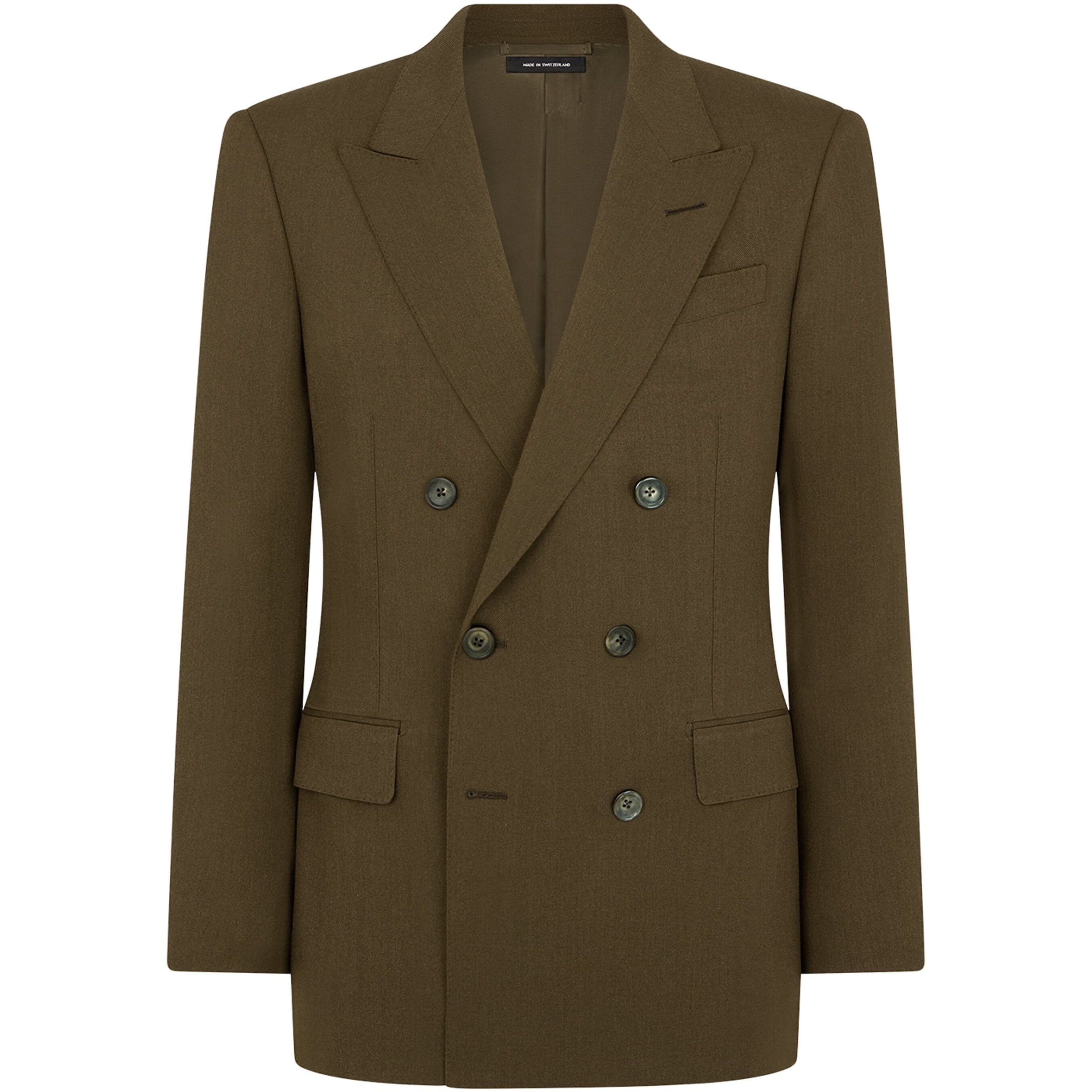 Green Wool-Cashmere-Silk Blazer