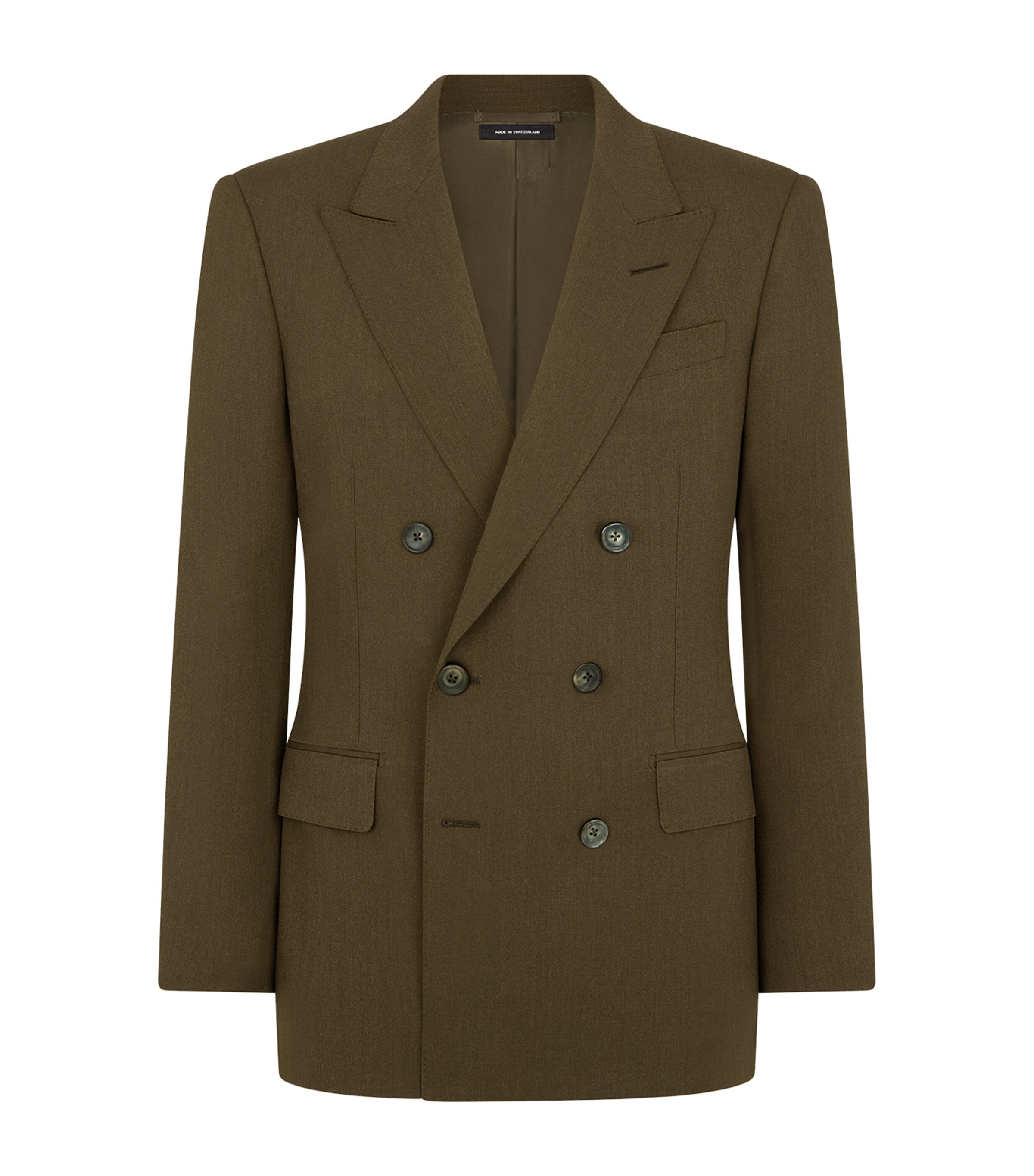 Green Wool-Cashmere-Silk Blazer