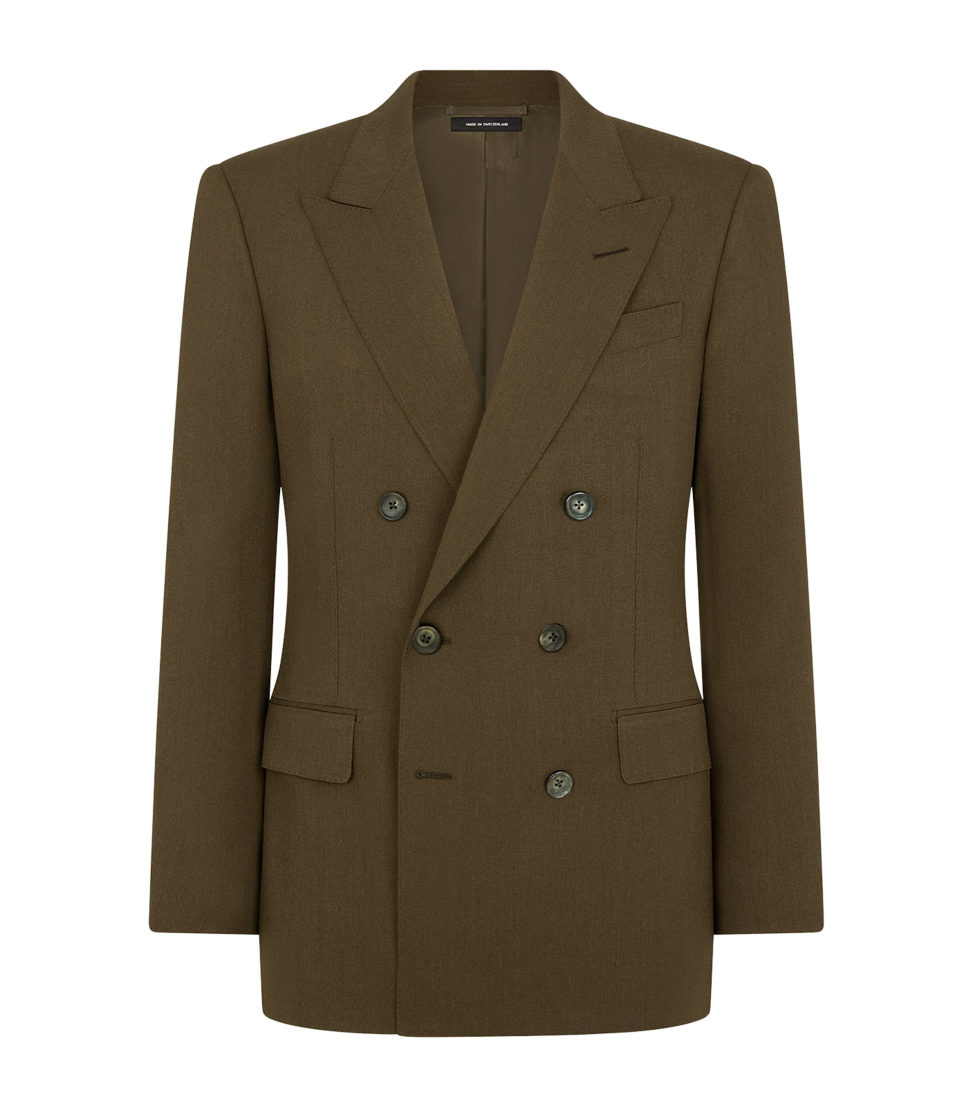 Green Wool-Cashmere-Silk Blazer