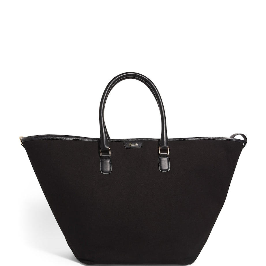 Harrods Ivory Large Canvas Slouchy Tote Bag