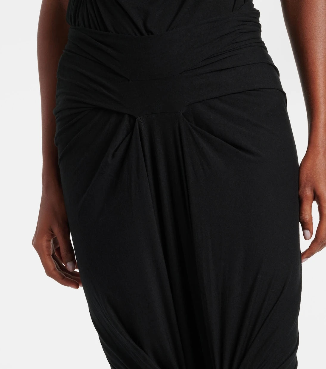 Entire Studios - Draped jersey maxi skirt