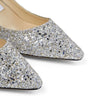 Jimmy Choo Neutral Romy 60 Glitter Pumps