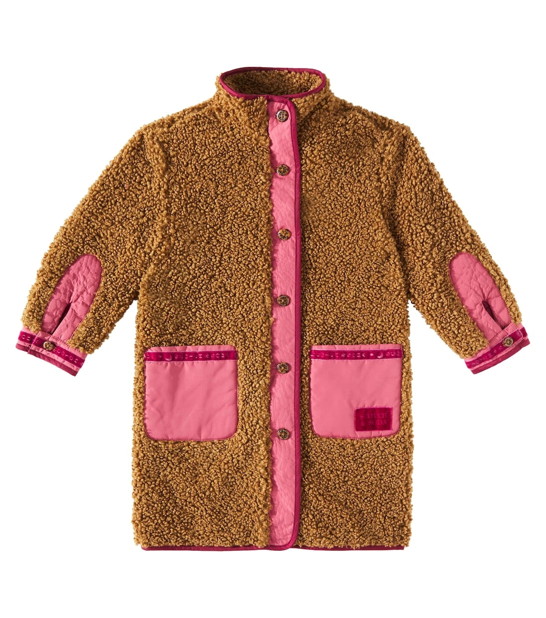 Scotch & Soda Kids - Colorblocked teddy jacket