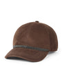 Brunello Cucinelli Brown Suede Monili-Embellished Baseball Cap