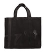 Harrods Black Large Cotton Logo Tote Bag