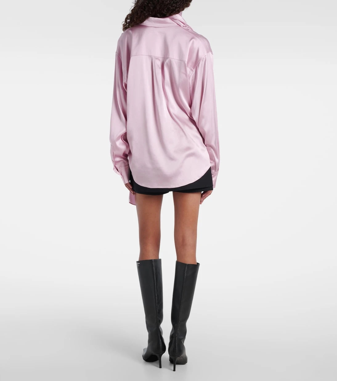 Acne Studios - Scarf-detail satin blouse