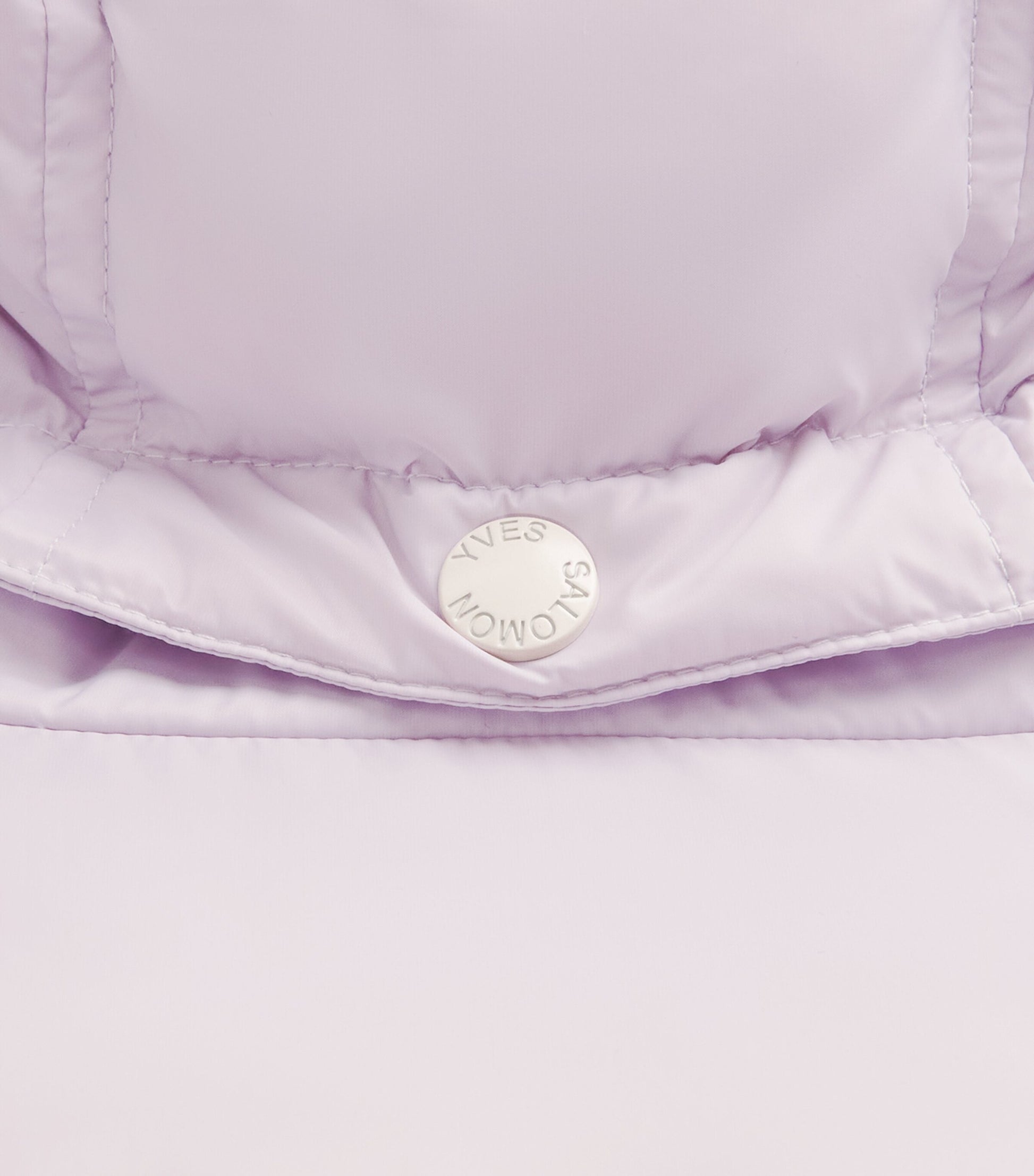 Yves Salomon Pink Down-Mink Technical Puffer Jacket (76cm)