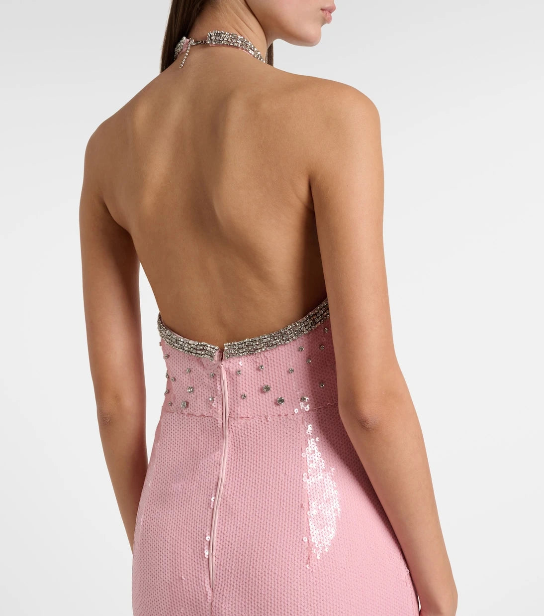 Rebecca Vallance - Lydia sequined halterneck gown