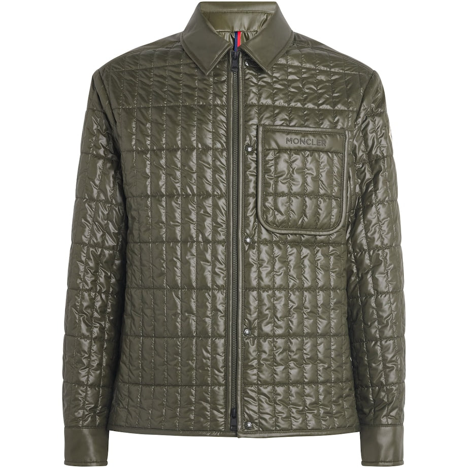 Moncler Green Quilted Madiere Overshirt