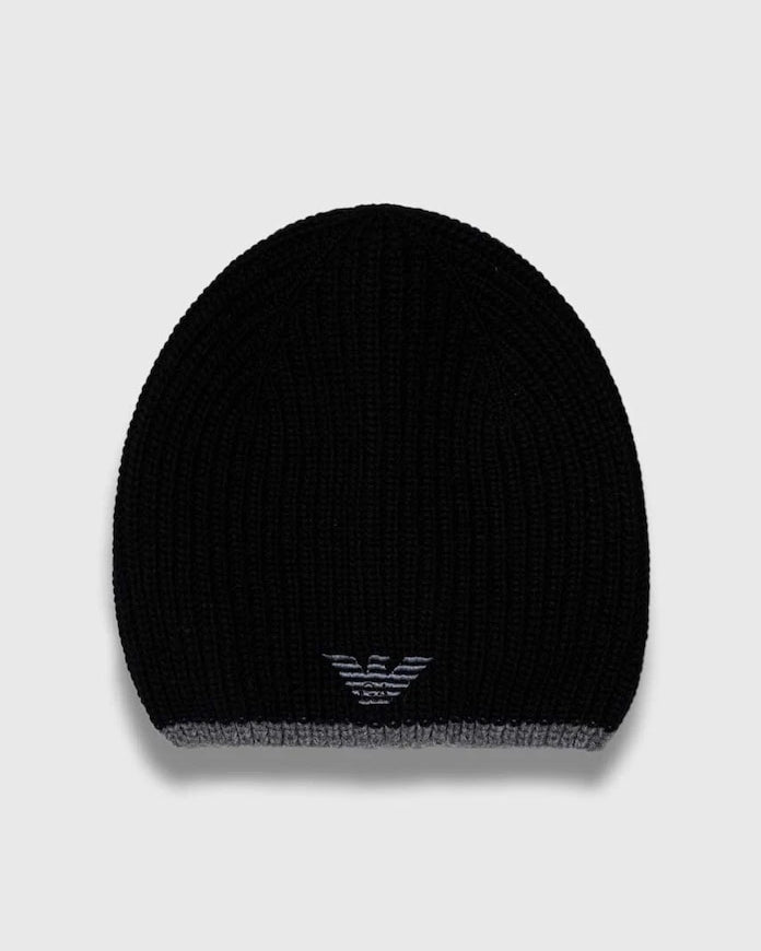 Шапка и шал с вълна Emporio Armani