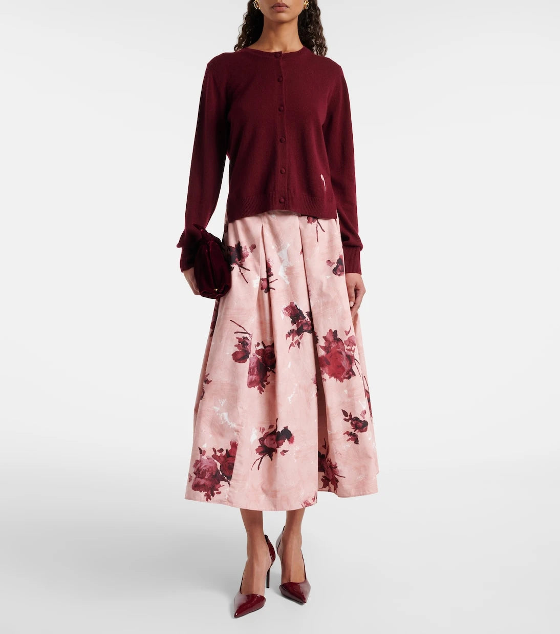 Erdem - Embroidered cashmere and wool cardigan