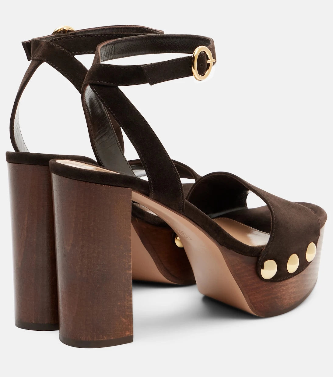 Gianvito Rossi - Ardéa studded suede platform sandals