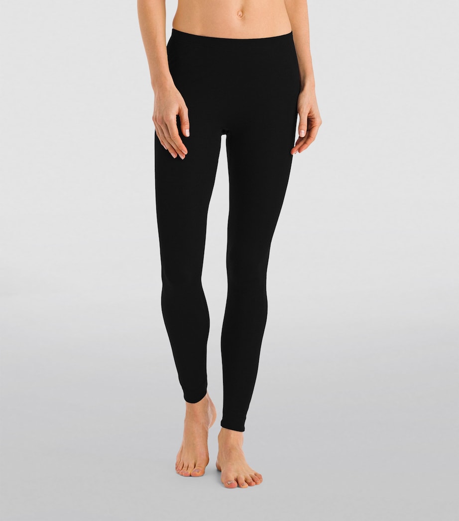 Hanro Black Silk-Cashmere Leggings