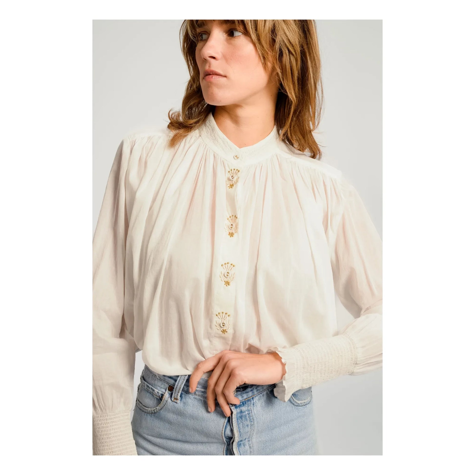 Virginie de Vinster - Santiago blouse | White