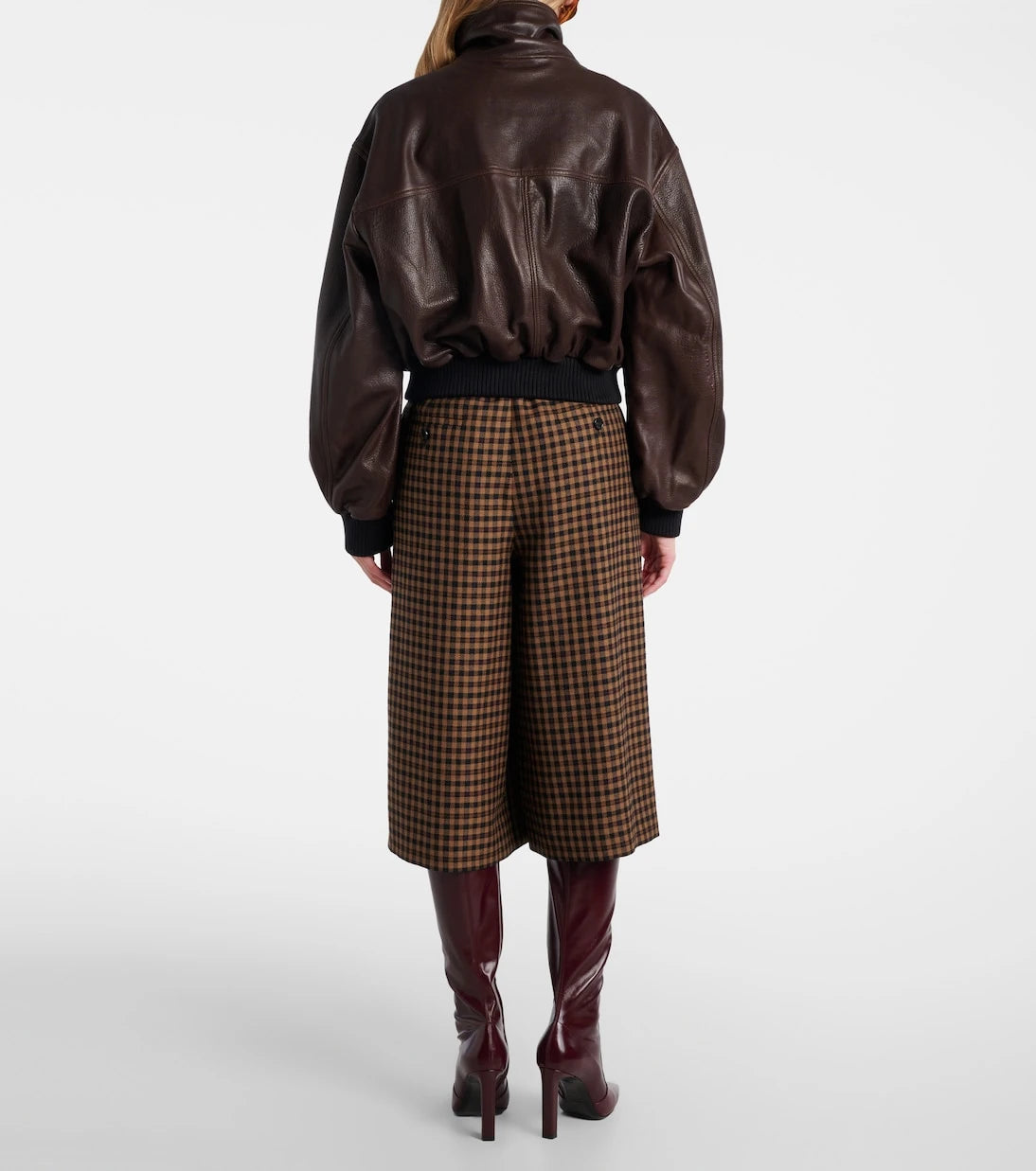 Nour Hammour - Briar deri bomber ceket