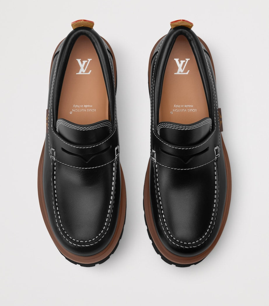 LOUIS VUITTON Leather Remix Loafers