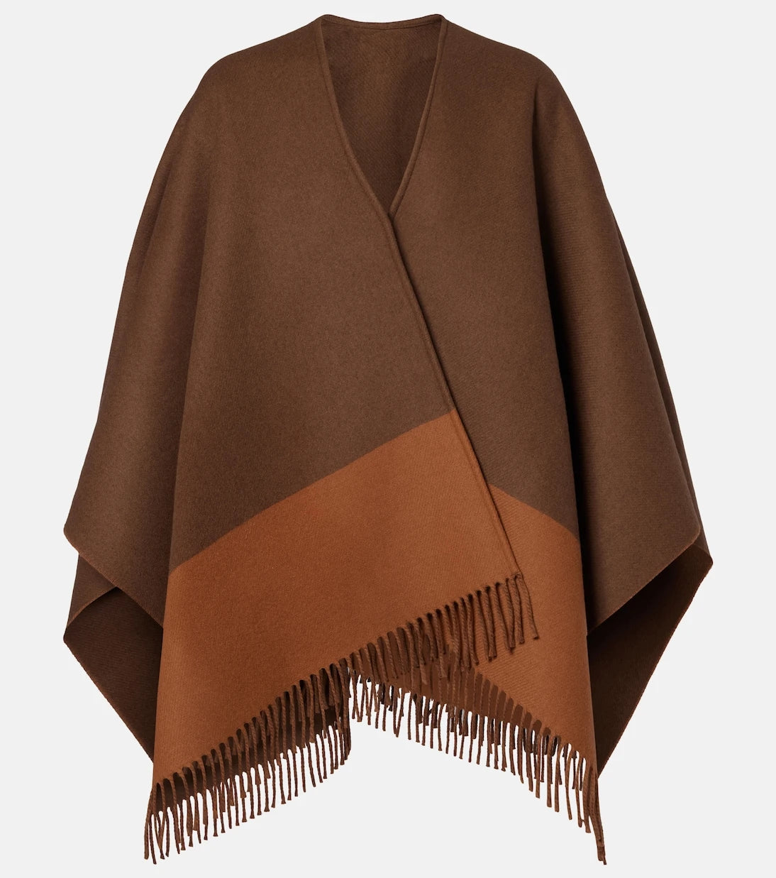 Gucci - Fringed wool and cashmere poncho