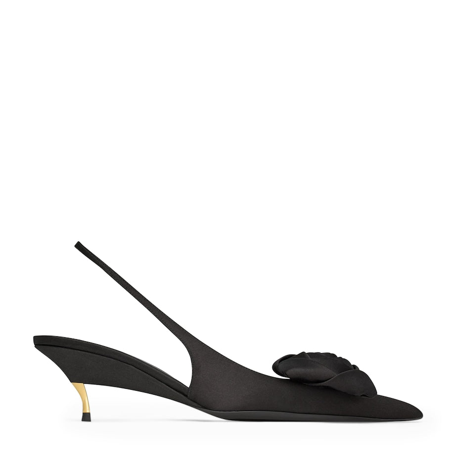 Satin Dakota Slingback Pumps 50