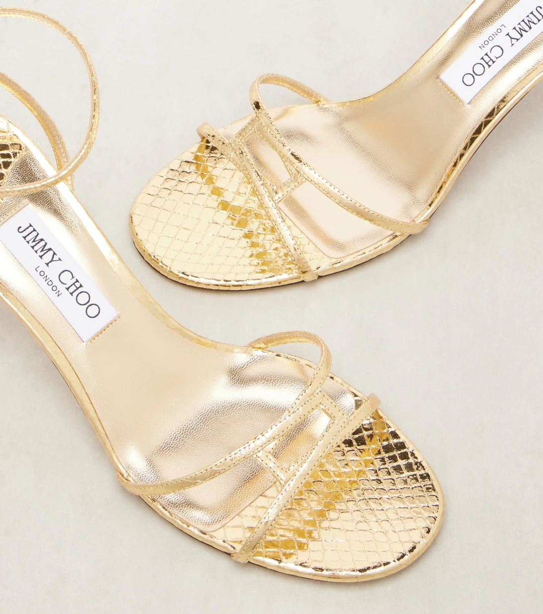Jimmy Choo - 1998 Leo 65 metallic leather sandals