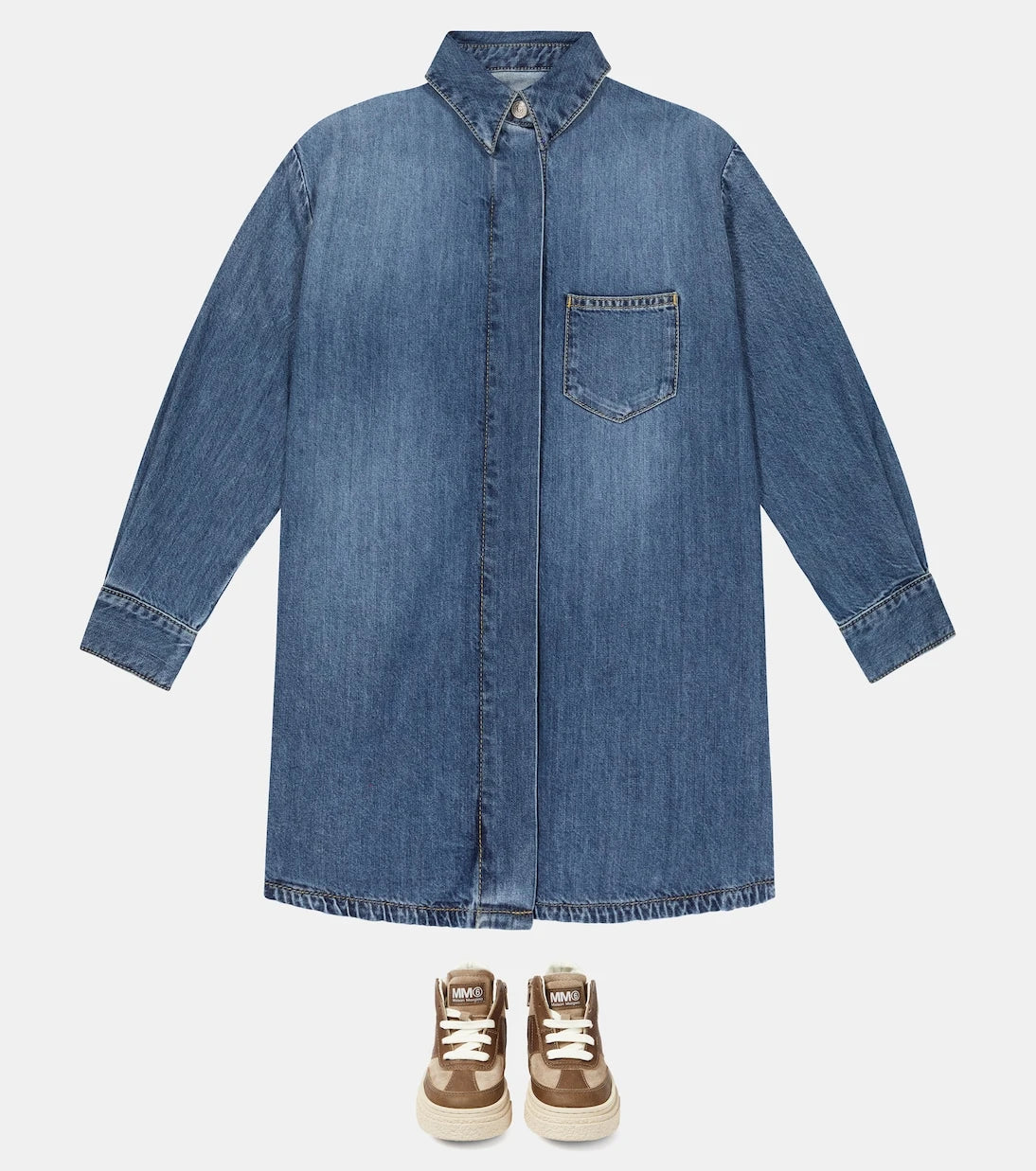 MM6 Maison Margiela Kids - Suede sneaker boots