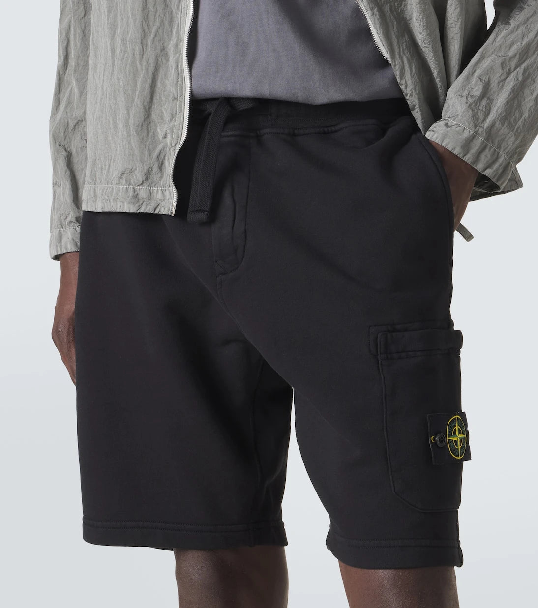 Stone Island - Compass cotton shorts