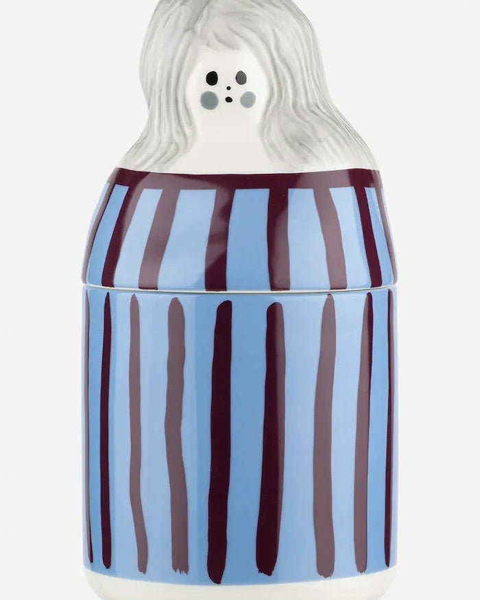 Marimekko taş seramik saklama kabı 11,5 x 22,5 cm