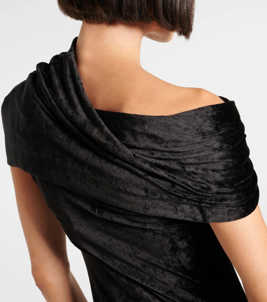 Rick Owens - Lola asymmetric velvet gown