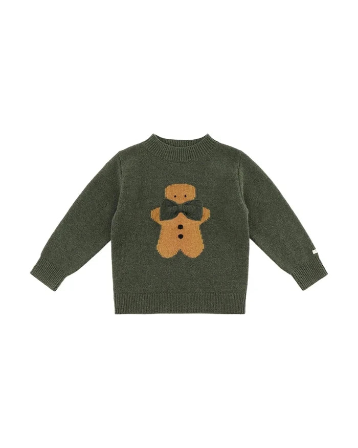 Donsje Denn Merino Yün Bebek Kazak Gingerbread