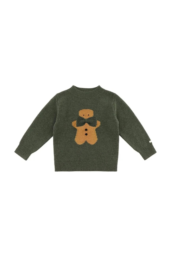 Donsje Denn Merino Yün Bebek Kazak Gingerbread