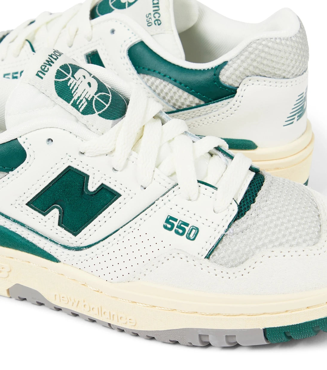 New Balance Kids - أحذية 550 الرياضية الجلدية