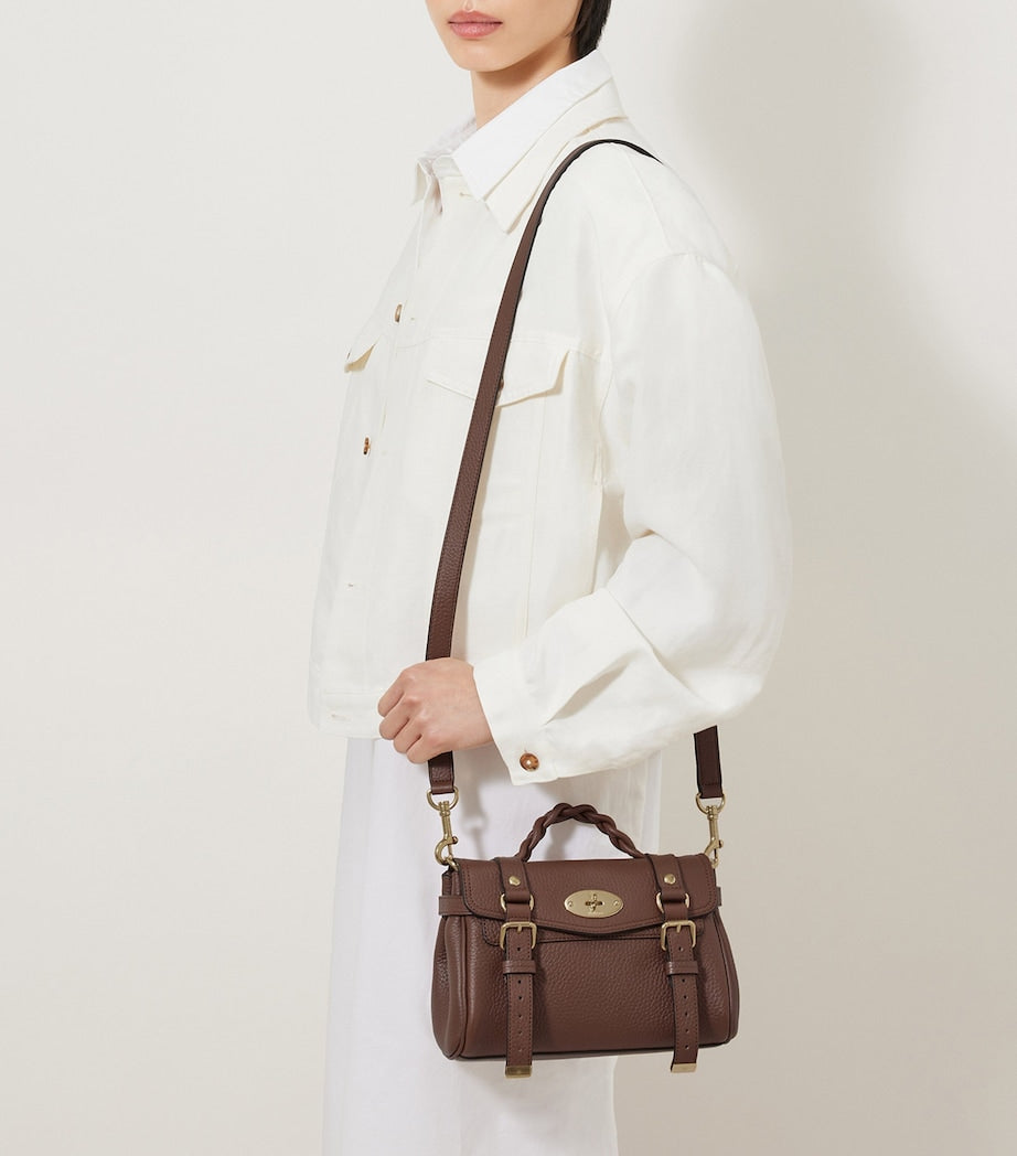Mulberry Brown Mini Leather Alexa Cross-Body Bag