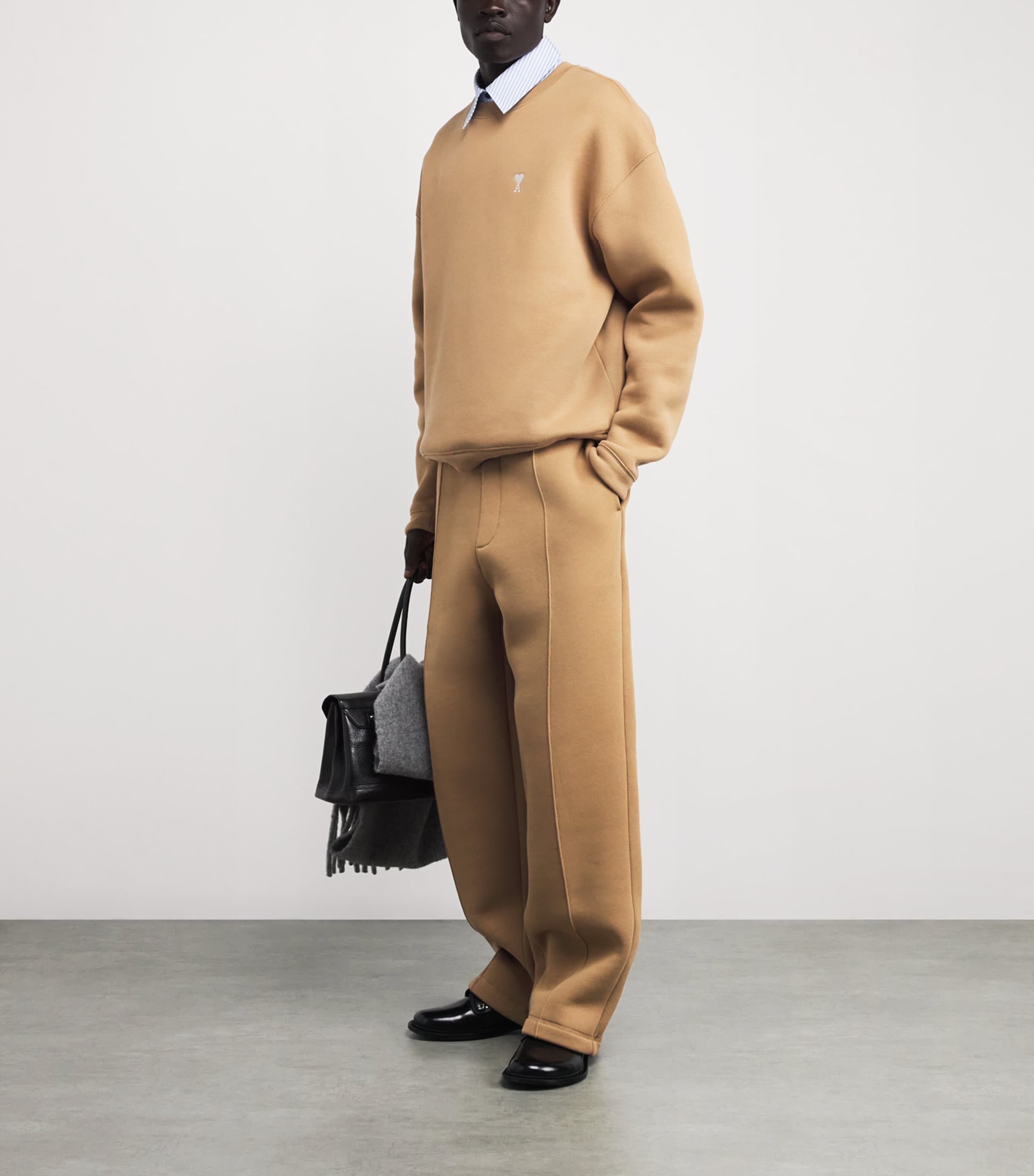 Beige Cotton Ami de Coeur Sweatshirt