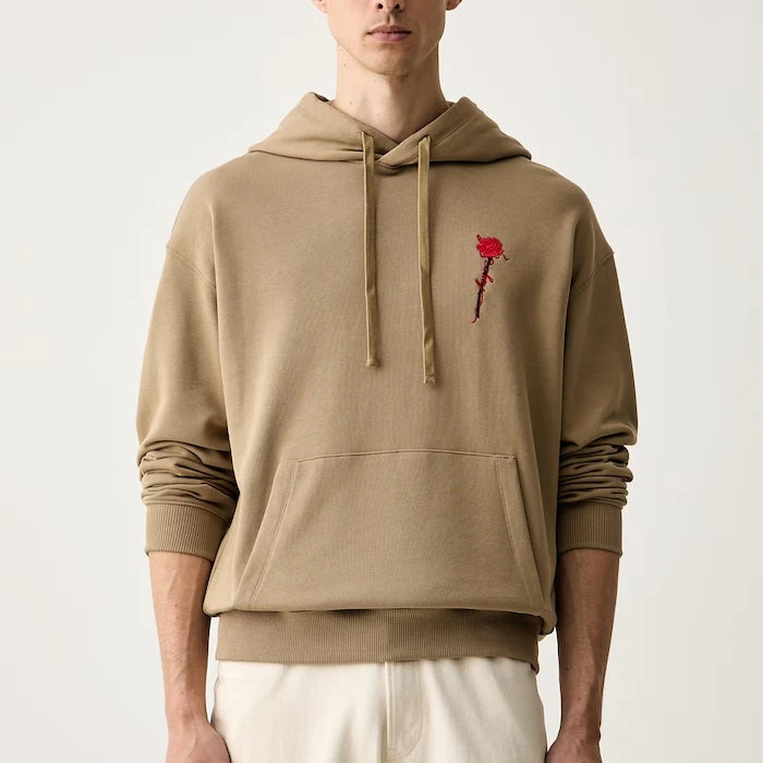HUGO pamuk erkek kapüşonlu sweatshirt Diflowhood