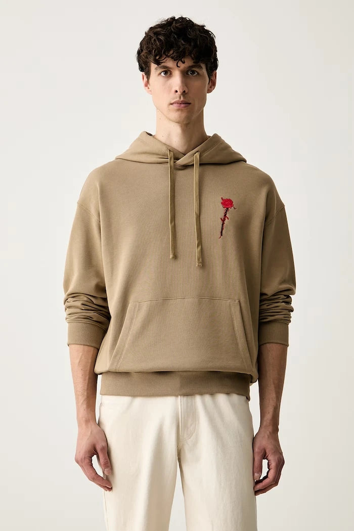 HUGO pamuk erkek kapüşonlu sweatshirt Diflowhood
