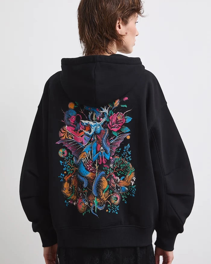 Medicine kapüşonlu kadın pamuklu sweatshirt