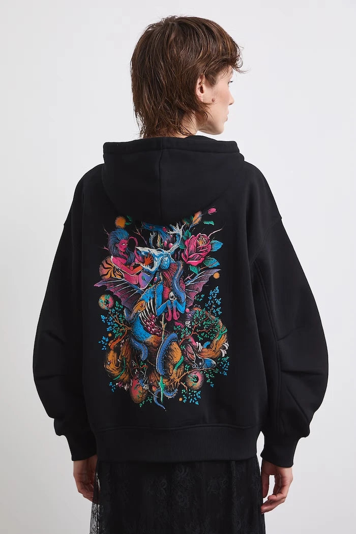 Medicine kapüşonlu kadın pamuklu sweatshirt