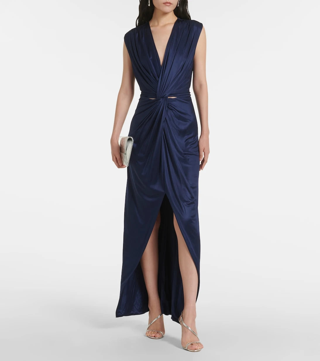 Costarellos - Indra gathered jersey gown